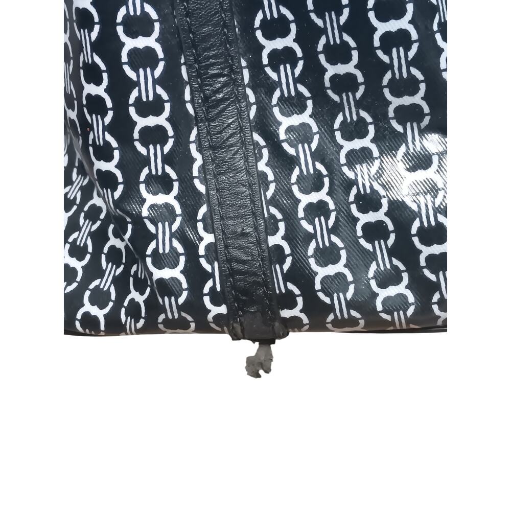 Tory Burch Gemini Link Tote Black Coated Canvas Large Shopper Bag - Picture 7 of 16